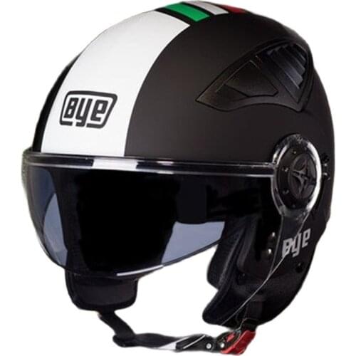 Hot Sell Hot Sell Double Lens Motorcycle Scooter Open Face Helmet Dot - Matte Finish Black Large DOT CE Certificate