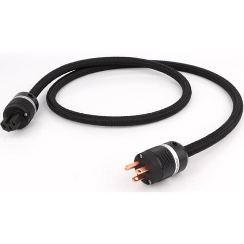 Multplex Copper Audiophile Power Cord Powerflux cable with US Pure Copper Plug HIFI AC Audio AMP Suuply Power Cable