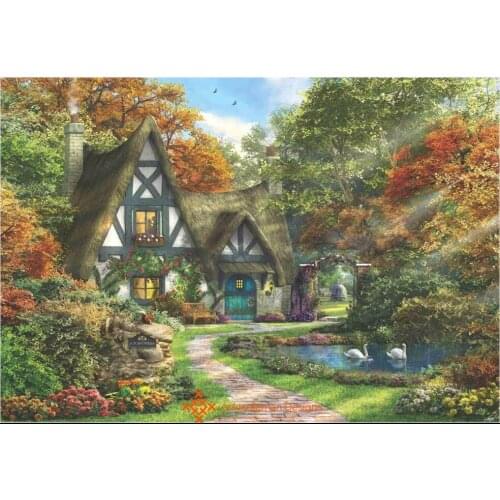 Embroidery Counted Cross Stitch Kits Needlework - Crafts 14 ct DMC DIY Arts Handmade Decor - The Autumn Cottage