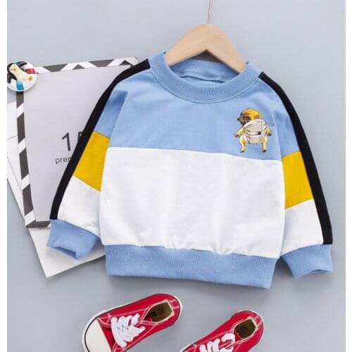 New Baby Boy T-Shirt Long Sleeve Cotton Animal Patchwork Print Children Clothes Kids Autumn Blouse Baby Boys T shirts Tops Tee