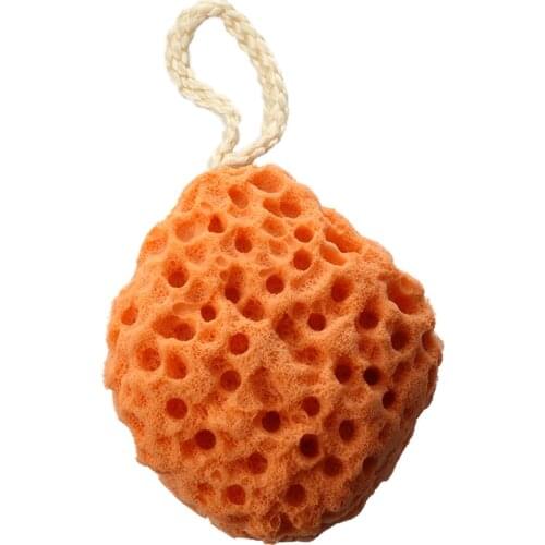 Orange Bath Shower Spa Body Cleaning Sponge Scrub Scrubber Exfoliator