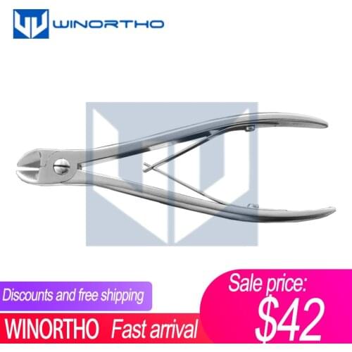 Wire cutter to 1.2mm capacity orthopedic instruments