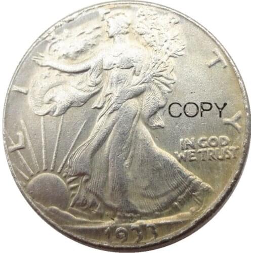 US 1933S Walking Liberty Half Dollar Silver Plated Copy Coins