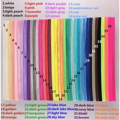 Cheap price elastic hairbands 100 pcs/lot Plain Elastic Headband ,hot selling Solid color hair accessories