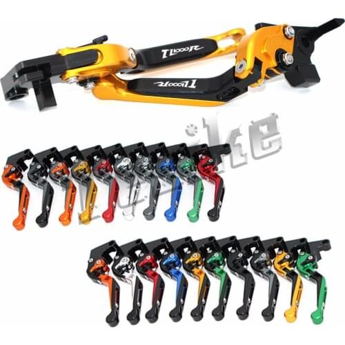 CNC Brake Clutch Levers Motorcycle For SUZUKI TL1000R TL 1000 R 1997 1998 1999 2000 2001 Foldable Extendable Logo (TL1000R)
