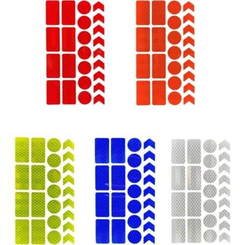 OOTDTYVisibility Reflective Stickers Reflective Tape Stickers for Motorcycle Bicycle