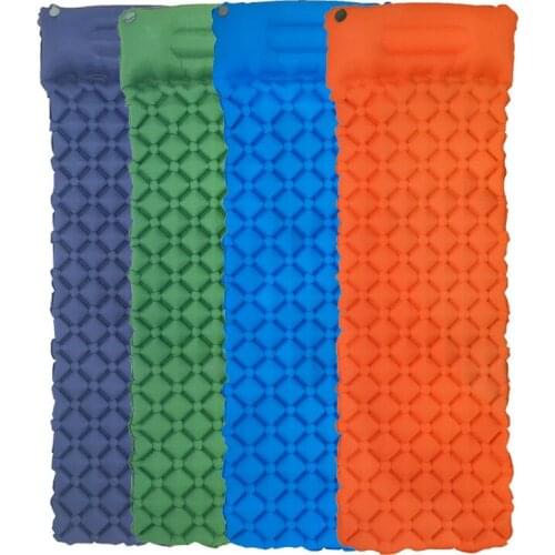 TPU Inflatable Cushion Outdoor Camping Beach Camping Mat Outdoor Tent Sleeping Bag Air Cushion Folding Bed Rhombus