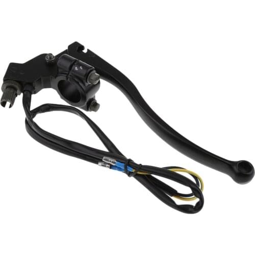 7.28'' Universal Metal Left Handle Clutch Lever with Wires for Motorcycle Dirt Bike