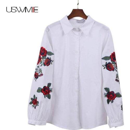 Блузки с вышивкой USWMIE China At AliExpress