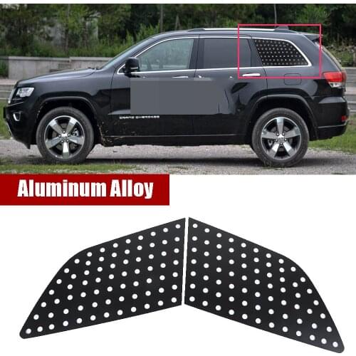 Alloy Rear Triangular Window Glass Plate Cover forJeep Grand Cherokee 2011-2020