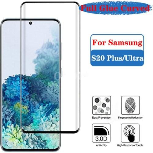 Tempered Protective Case Glass For samsung galaxy s20 s20plus s20ultra Full Curved Screen Protector Glass gelaksi s20+ plus film