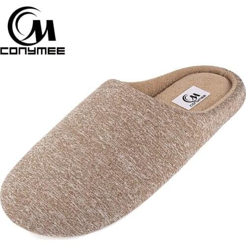 Winter Home Indoor Slippers Casual Shoes Men Soft Plush House Footwear Cotton Shoes Anti Skid Male Warm Bedroom Slippers Shoes