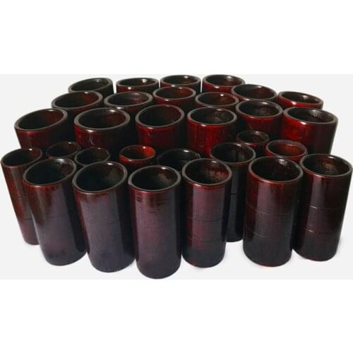 12-10pc Tradition Chinese Carbonized bamboo wood cans suction tanks cups Ignition rod Fire Cupping Acupuncture Therapy Treatment