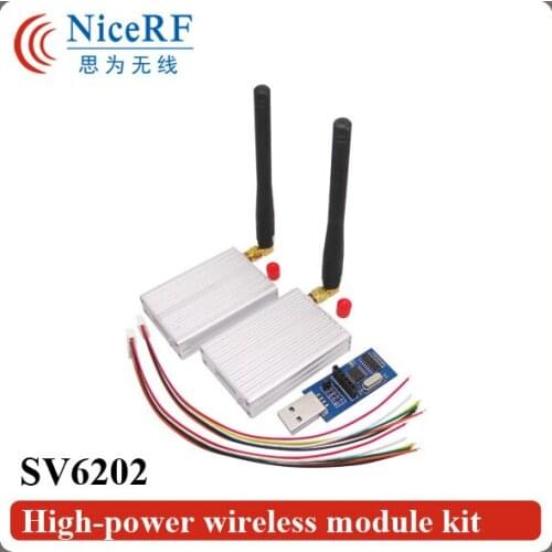 2pcs/lot SV6202 470MHz TTL interface 5km ultra long distance & highly-integrated RF transceiver module