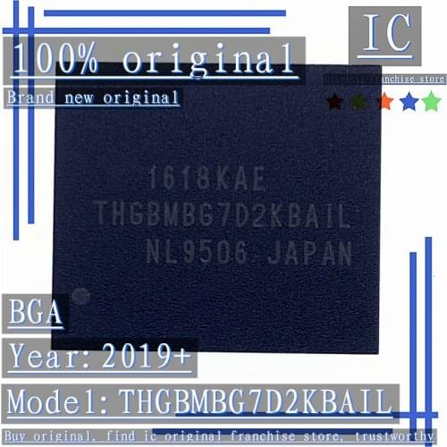 2019+100% Brand new original 1PCS-10PCS THGBMBG7D2KBAIL BGA EMMC Memory chip