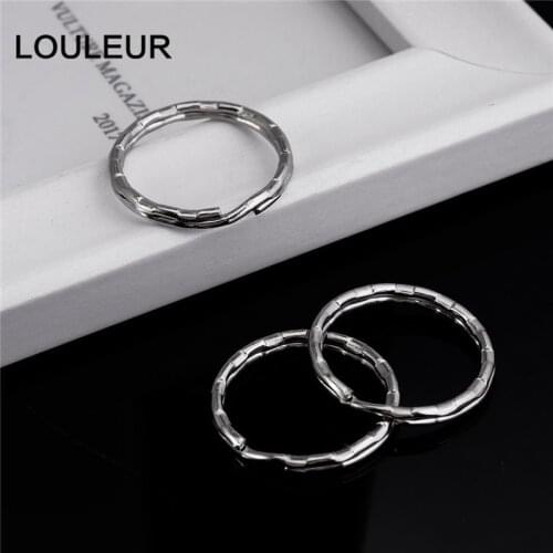 30pcs Wholesale Stainless Steel Hole Key Ring Key Chain Rhodium Plated Bump Round Split Keychains DIY Jewelry Making 20 25 30mm