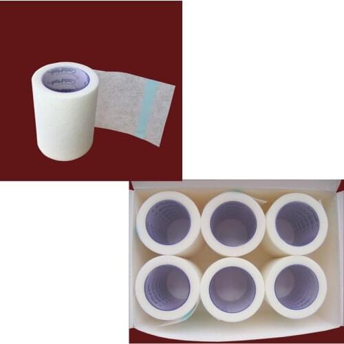 5pcs Medical tape breathable non-woven paper tape wound dressing needle fitted cerecloths 2.5cm 5m surgical dressing