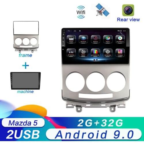 9-inch Android 8.1 Car Multimedia Player GPS Navigation Reversing Image All-in-one Stereo Car Radio for 2005-2010 MAZDA 5