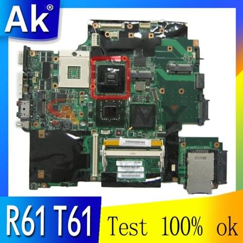 Akemy 43Y9047 11S42X6803 FOR Lenovo IBM thinkpad R61 T61 15.4" LAPTOP Motherboard 965PM G86-740-A2 128M 42W7652 DDR2 42W7791