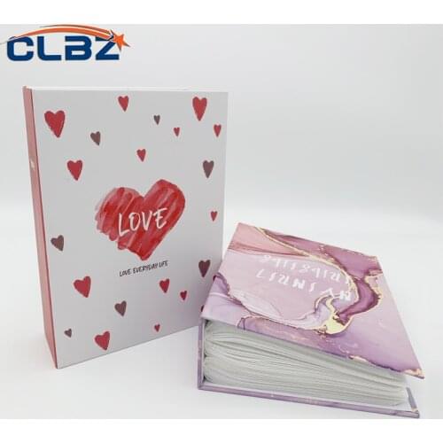 DIY Photo Album Paper Cover Interleaf Type 6 Inches 50 Pages Wedding Children Gift Home Artificial Decorate Picture Collect Book
