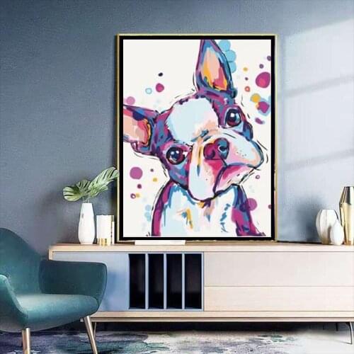 DIY diamond painting cross stitch kit 5D diamond painting mosaic dog rhinestone embroidery diamond inlaid mosaic decoration gift