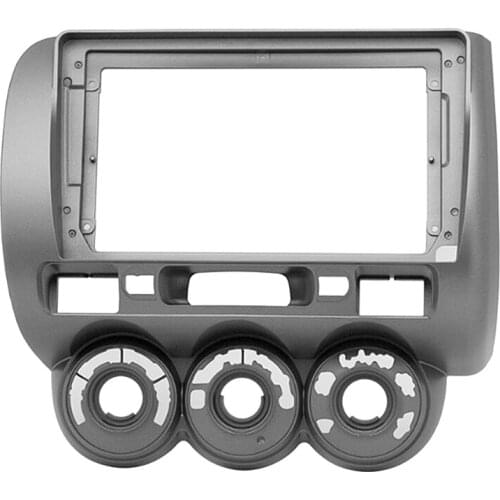 Car 9inch 2Din Stereo Audio Fascia Audio DVD Panel Bezel Frame Installation Trim Left Wheel for Honda Fit City Jazz 2006