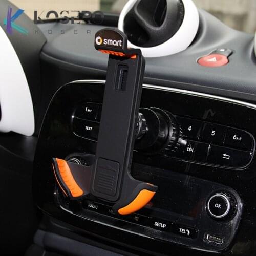 Car Mobile phone holder For Mercedes new smart 453 Forfour Fortwo provides car navigation charging support for your mobile phone