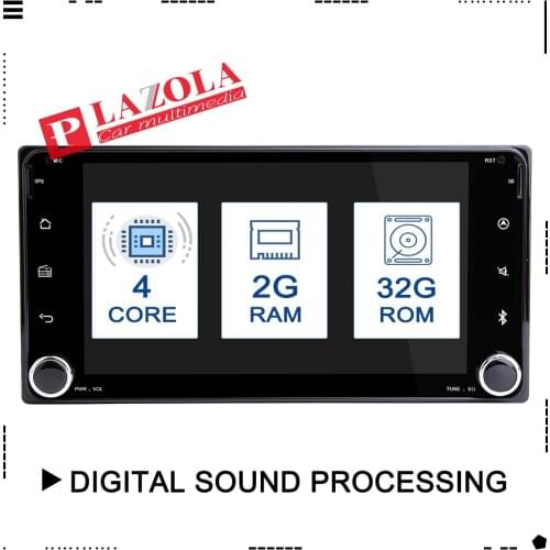 2din GPS Android 9.0 Car Multimedia Player For Toyota Land Cruiser 100 200 Prado 120 150 Rush Corolla Hiace Yaris HiluxCar Radio