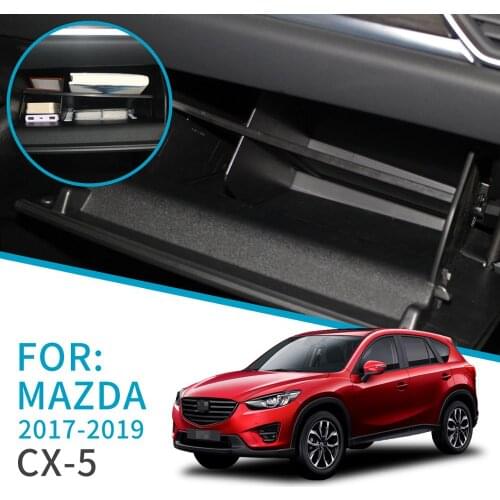 Car Glove Box Interval for Mazda CX-5 CX-8 2017 2018 2019 CX5 CX8 Console Tidying Co-pilot Storage Box Accessories