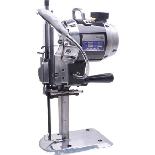 8 inch Leather Cloth Cutting Machine 1100W Electric Cloth Cutter Straight Knife Automatic Sharpening Vertical Electric Scissors