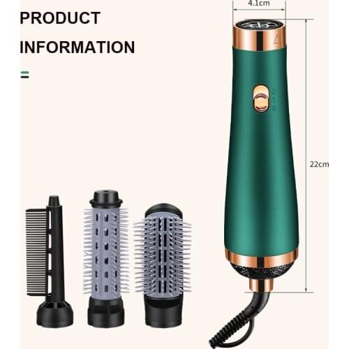 Electric Hair Dryer Blow Dryer Comb Rotating Hot Air Brush 3 In 1 Hairdryer Hair Blower Brush Hair Curler Curling Iron Styler