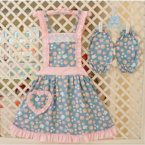 Aprons For Womens Baking Accessories Korean Cotton Princess Cooking Cafe Kitchen Accessories Restaurant Work Clothes