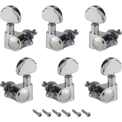 FLEOR 6pcs Sealed 3L3R Guitar Machine Heads Tuning Pegs
