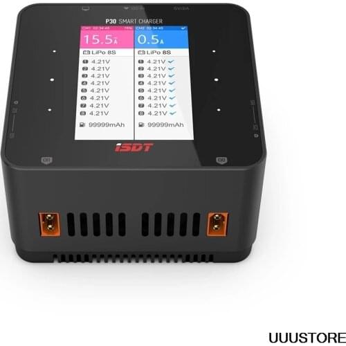 ISDT P30 Dual Balance Charger Signal Channel MAX 1000W 30A For RC Car Airplane Racing Drone Helicopter 2-8S Lipo LiFe Battery