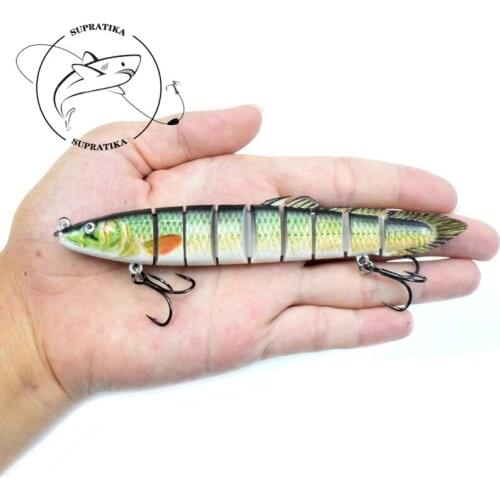 Artificial Sinking Multi-Section Swimming Fishing Lure Hard Lure 21.5G/13CM Bionic Wobbler 9-segment Plastic Fishing Bait