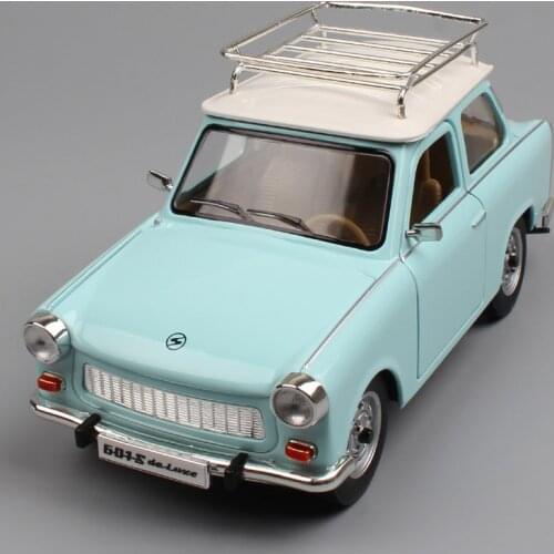 Kids 1 24 Classic Vintage German DDR The Trabant 601 S P601 Trabbi DeLuxe 1966 Diecast Vehicle Cars Scale Toys Models Miniature
