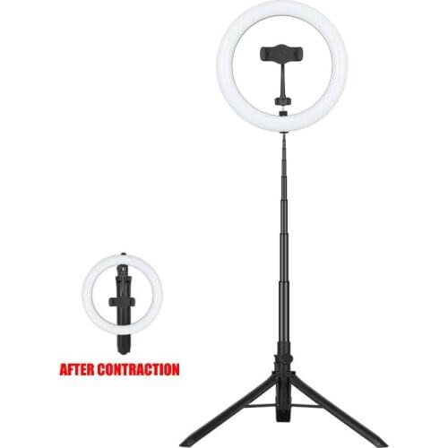 10.2 inch Ring Light 26cm with 175mm Tripod Mount USB 3 Modes Dimmable Video Studio Light Live Broadcast Kits