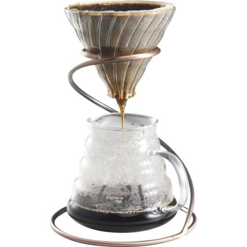 Reusable Espresso Glass Coffee Cup Set Snake Shaped Coffee Filter Cup Paper Holder Bar Coffee Accessories Coffee Cloud Pot