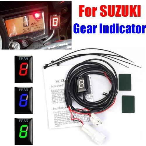 Motorbike 1-6 Speed Gear Display Indicator For Suzuki Inazuma 250 Intruder 250LC B king Gear Display Meter Motorcycle Accessorie