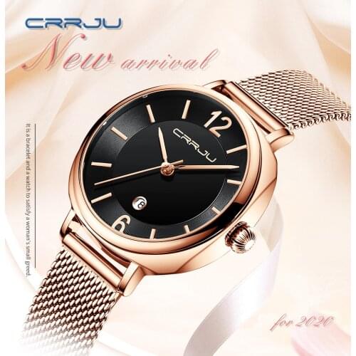 CRRJU original manufacturer luxury lady casual diamond woman watch for girls colorful private labellingReloj de mujer