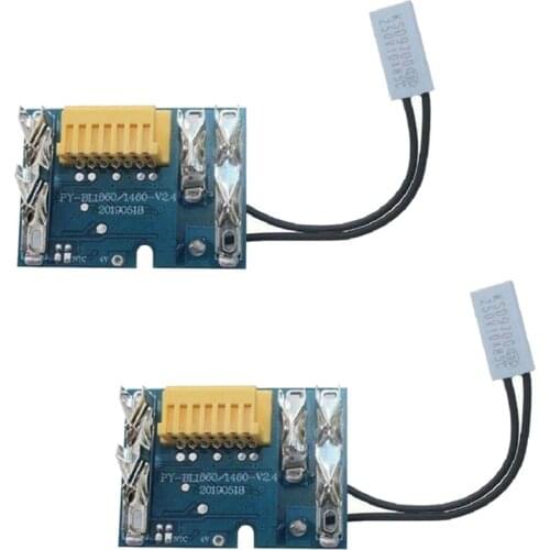 2 Pieces BL1830 BL1815 BL1845 BL1860 Li-Ion Battery PCB Board Circuit Board for Makita 18V 1500MAh