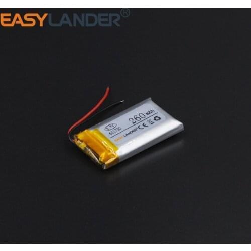 601730 Rechargeable Li-ion 3.7V 260mAh polymer Battery For bluetooth headset mouse Bracelet Wrist Watch 061730