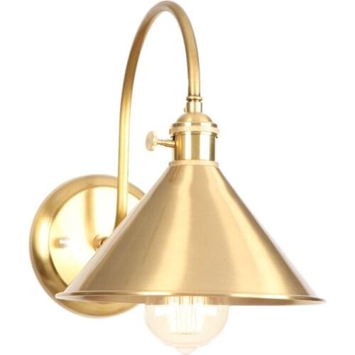 Industrial Vintage LED Wall Lamp Antique Copper Wall Sconce Edison Bulb With Switch Bedside Wall Light Lighting Lampara Pared