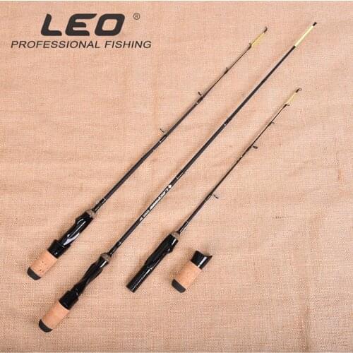 Leo One-Piece Flat Body Ice Fishing Rod Single Section Flat Raft Rod Fishing Pole Winter Fishing Rod