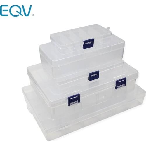 10 Grid can be remov transparent plastic small box kit storage box jewelry jewelry box electronic components parts finishing box