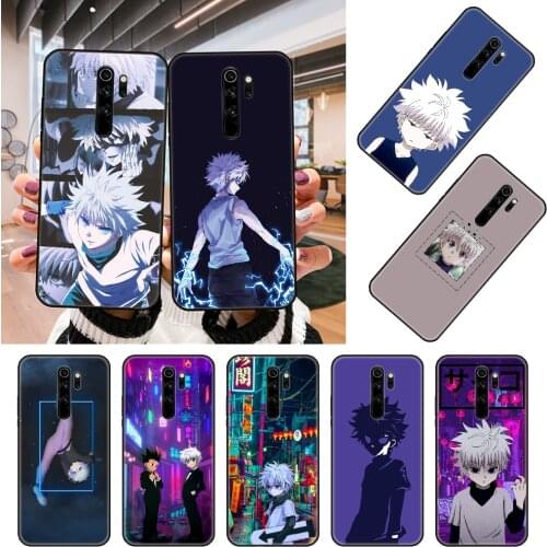 Phone Case For Xiaomi Redmi Note 8 8T 7 7A 9 9A 9S 8A 4 5 6 Pro Black Cover Shell Trend Etui Silicone Funda Luxury Anime Hunter