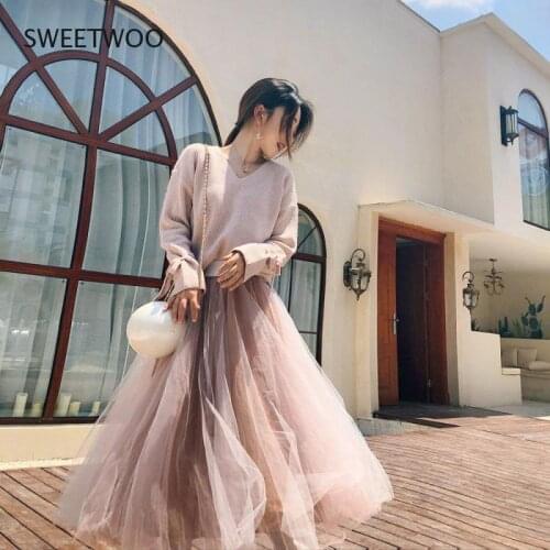 Женские трикотажные юбки SWEETWOO China At AliExpress