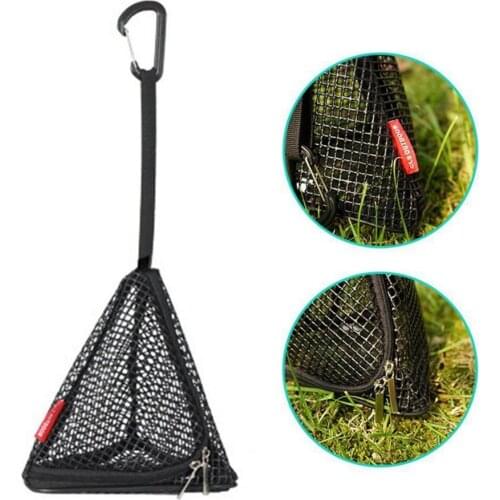 Triangular Storage Net Different Sizes Wear-resistant Durable Folding Hanging Net for Outdoor Camping Storage Supplies
