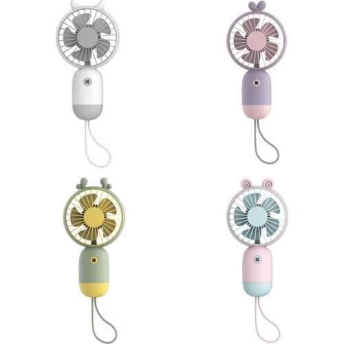Three-speed USB Charging Cartoon Mini Portable Cute Fun Handheld Pocket Fan