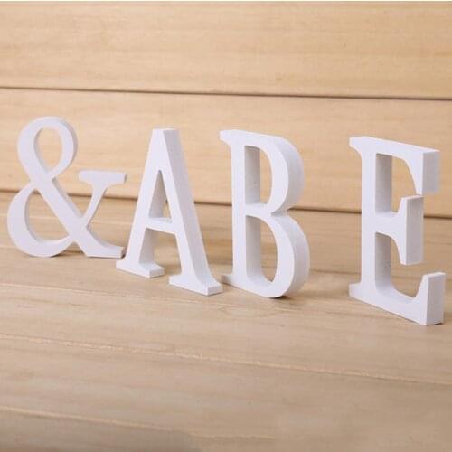 Home Decoration Creatively Letter Figurines Miniatures Wooden Letters Alphabet Word Bridal Wedding Party Festival Decor